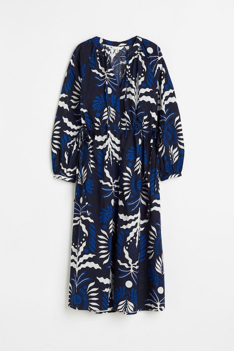 

Платье женское H&M 1185599 синее XL, Синий, 1185599