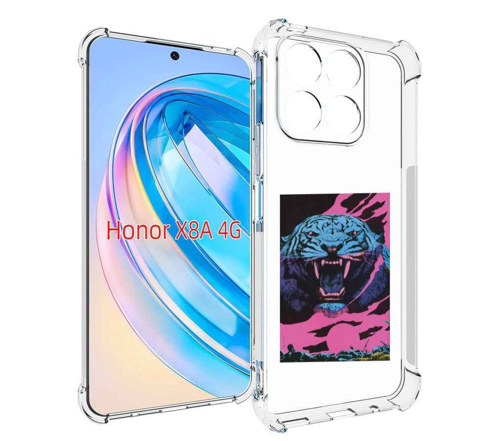 

Чехол MyPads лев с розовыми зубами для Honor X8a, Tocco