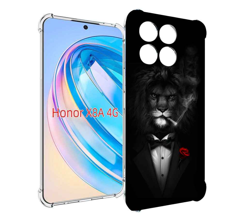 

Чехол MyPads лев-в-темноте-с-сигаретой мужской для Honor X8a, Tocco