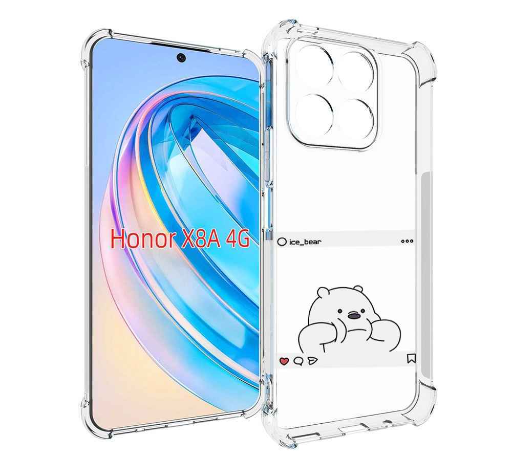 

Чехол MyPads ледяной-медведь для Honor X8a, Tocco