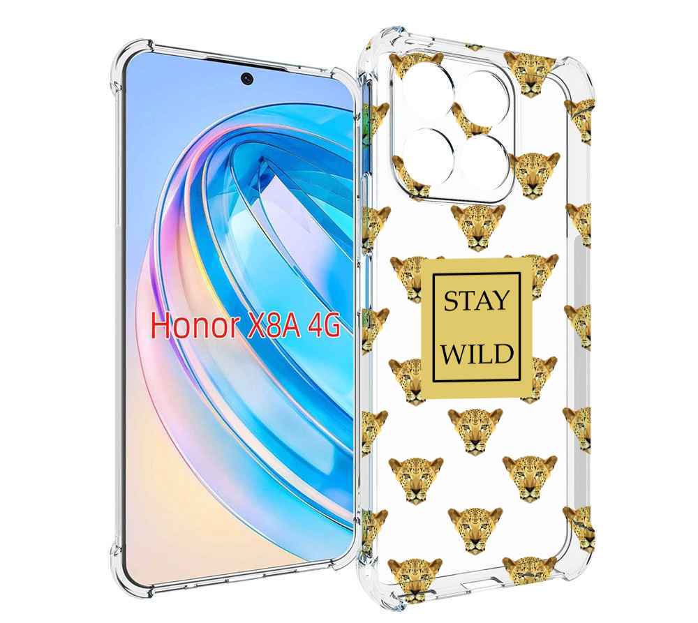 

Чехол MyPads леопард-вайлд для Honor X8a, Tocco