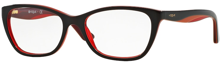 

Оправа для очков женская VOGUE 0VO2961 / 53 2312, черный/красный, 0VO2961 / 53 2312