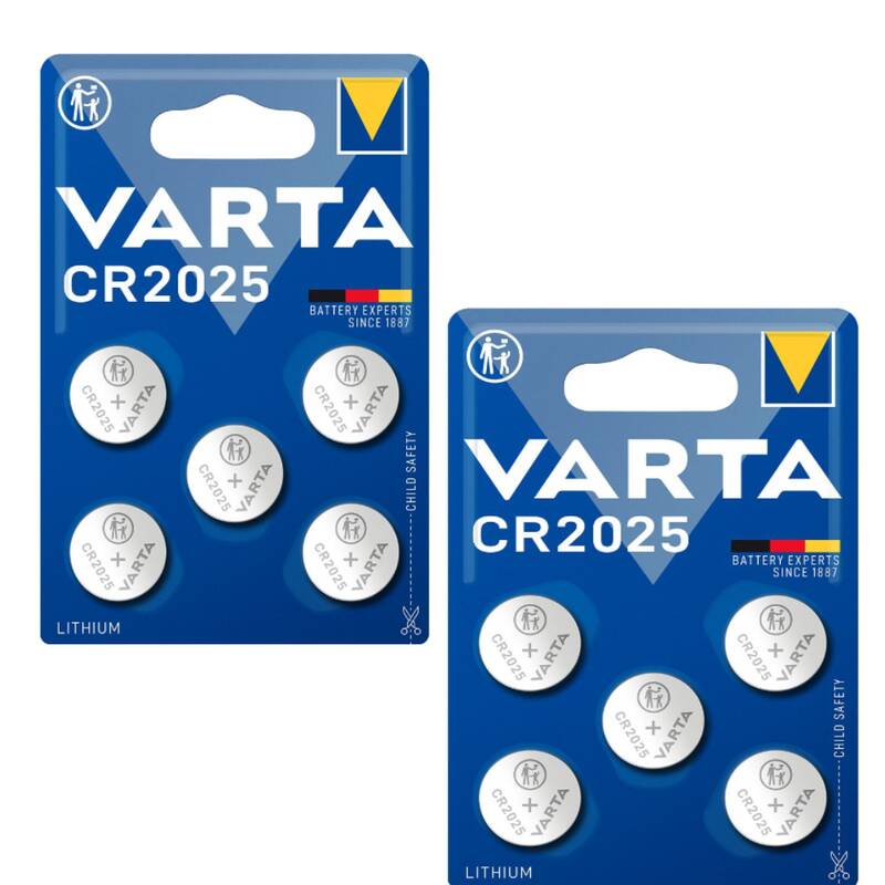 

Батарейка Varta ELECTRONICS CR2025 BL10 Lithium 3V (6025) 60251-5-n, 60251-5-n