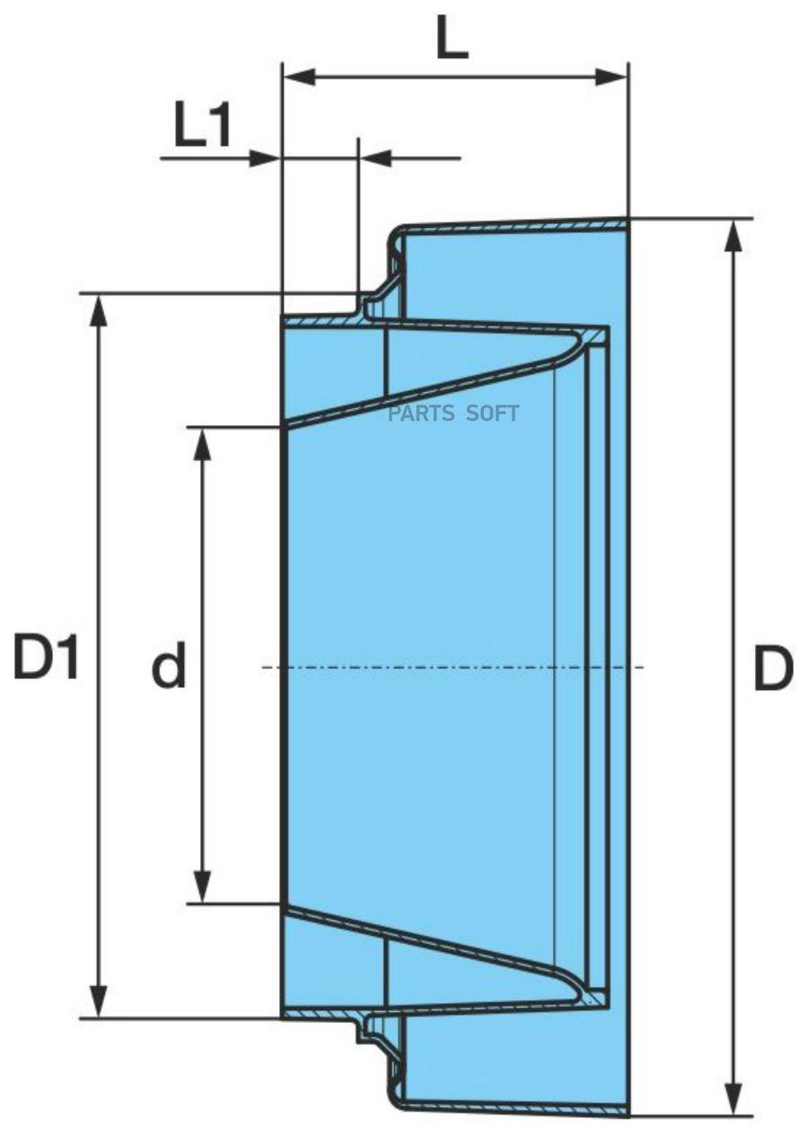 BPW Кольцо уплотнительное BPW ступицы 101x130x50 OE