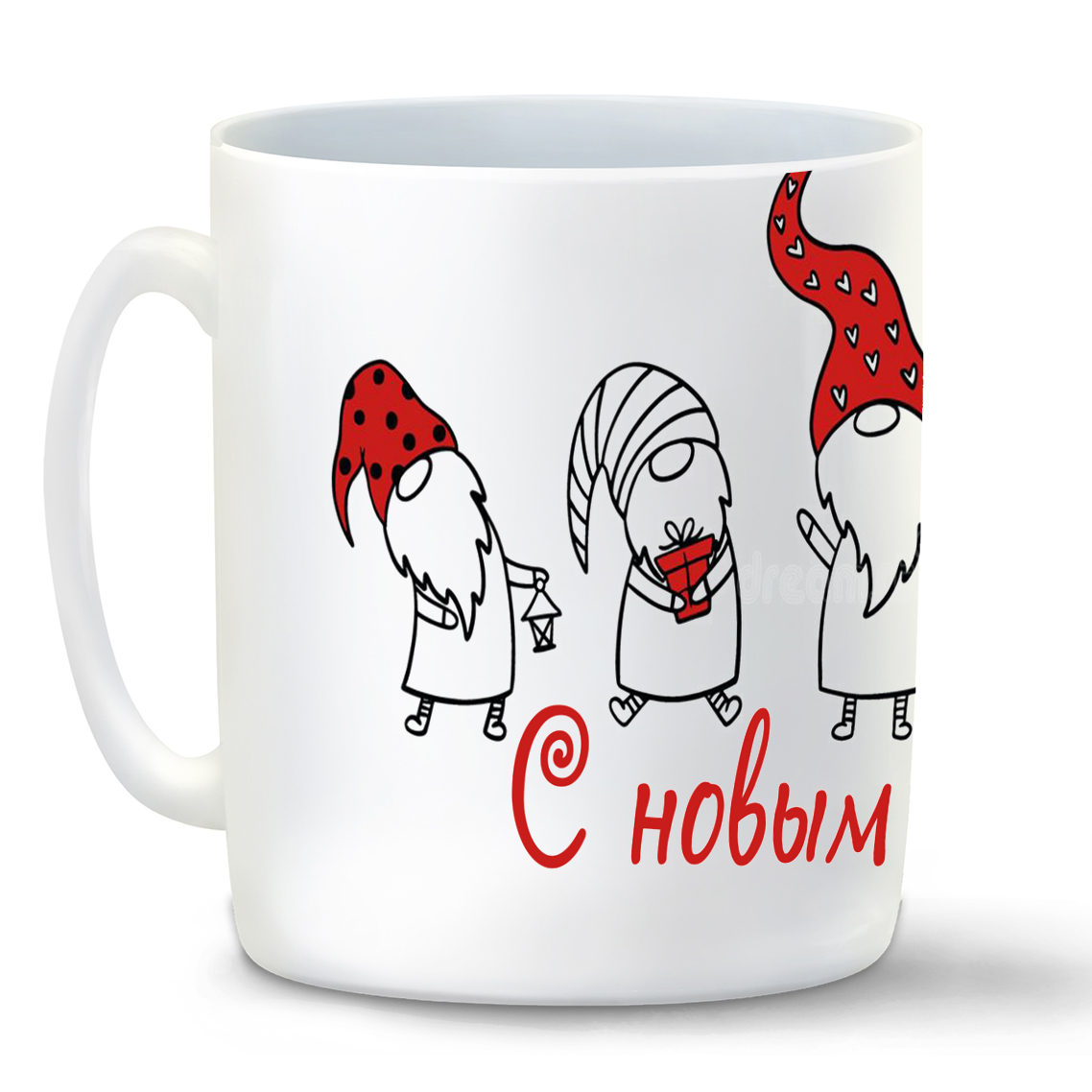 

Кружка CoolPodarok Новый год.Гномики