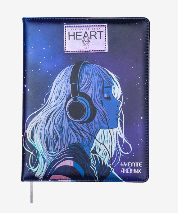 

Дневник deVENTE Listen To Your Heart 48 листов с ляссе, Разноцветный, 2022422