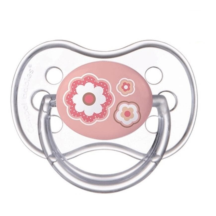 Купить Пустышка круглая Canpol Newborn baby силикон, 6-18 мес., арт. 22/563 цвет розовый, Canpol Babies,