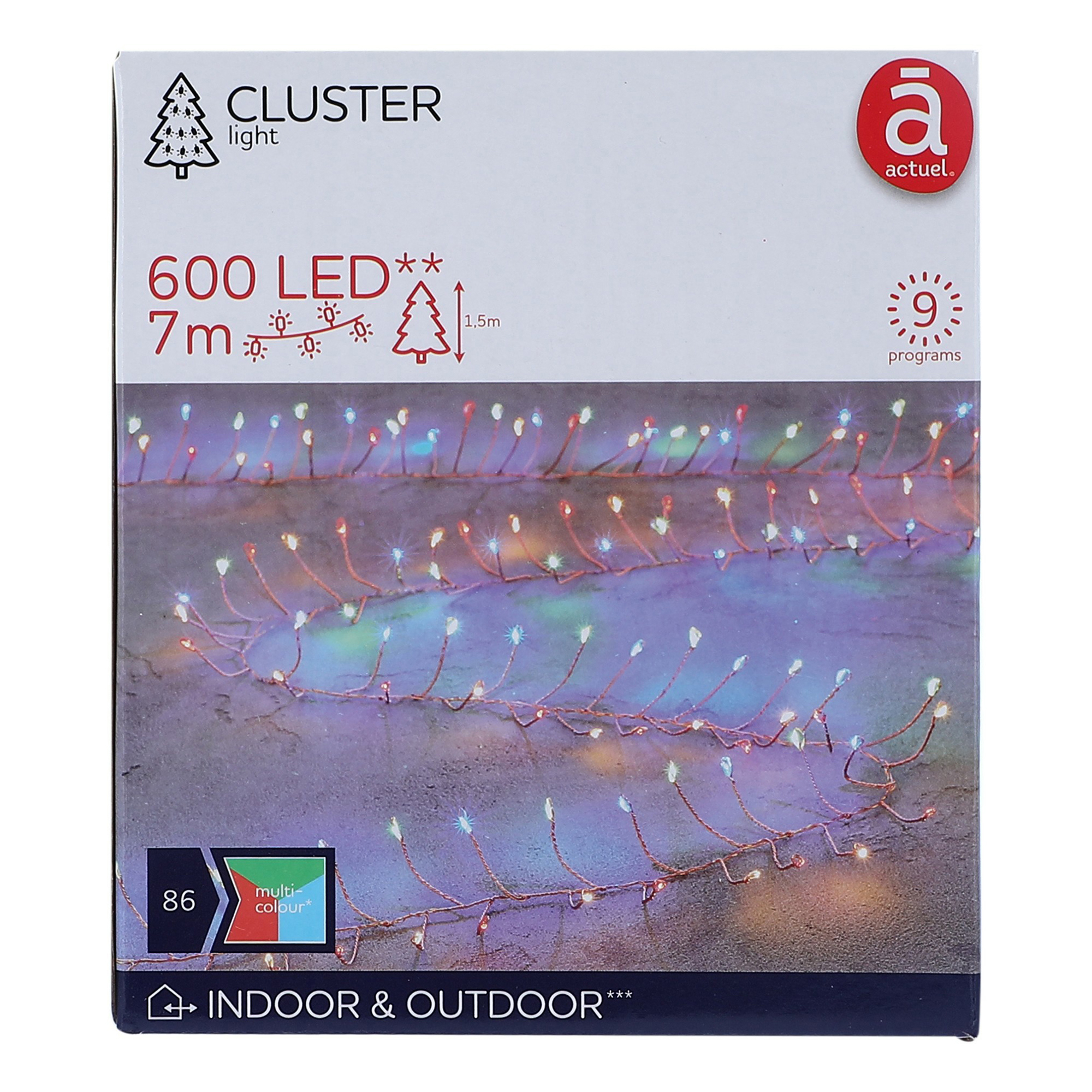 

Световая гирлянда новогодняя Actuel 7 м разноцветный/RGB