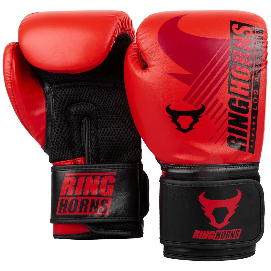 Боксерские перчатки Ringhorns Charger MX красно-черные, 16 унций