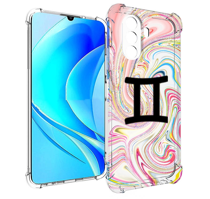 

Чехол MyPads знак зодиака близнецы 2 для Huawei Nova Y70 / Nova Y70 Plus (MGA-LX9N), Прозрачный, Tocco