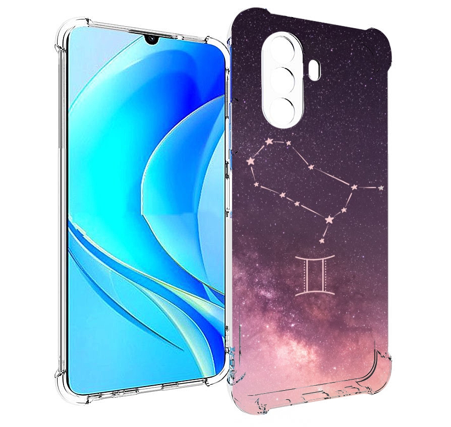 

Чехол MyPads знак зодиака близнецы 5 для Huawei Nova Y70 / Nova Y70 Plus (MGA-LX9N), Прозрачный, Tocco