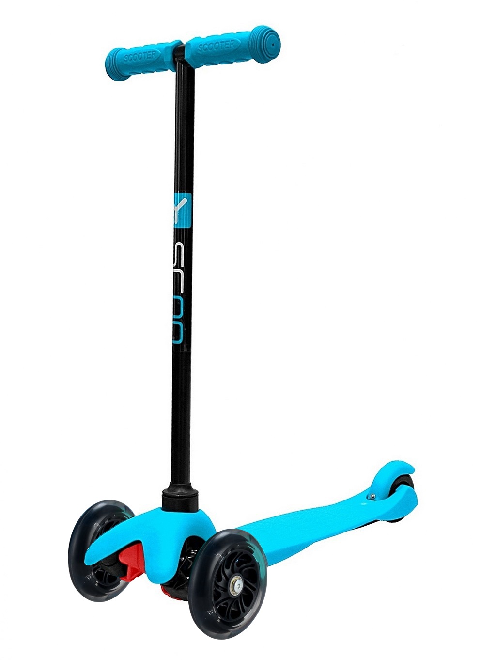 фото Самокат y-scoo r-toys mini shine a5 со светящимися колесами цвет blue