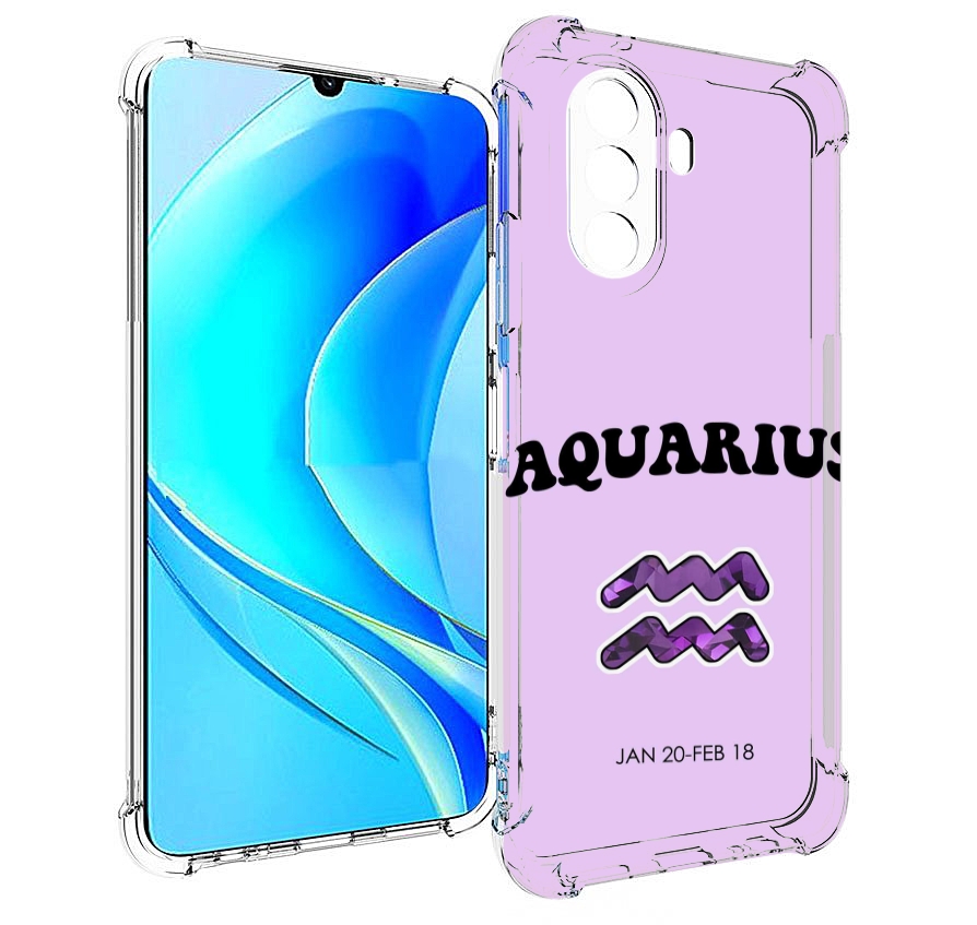 

Чехол MyPads знак зодиака водолеи 4 для Huawei Nova Y70 / Nova Y70 Plus (MGA-LX9N), Прозрачный, Tocco