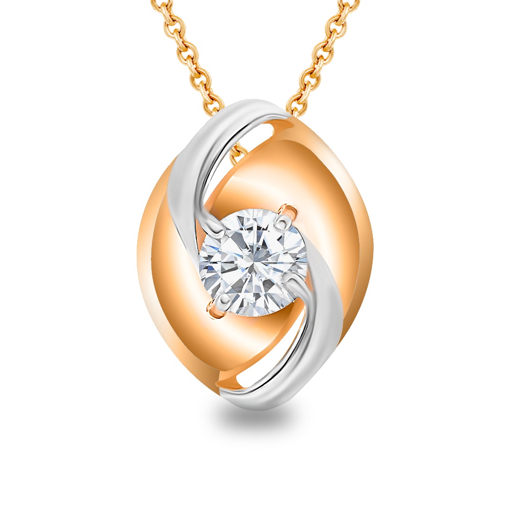 

Бегунок из красного золота 585Gold 303002840, фианит, 303002840