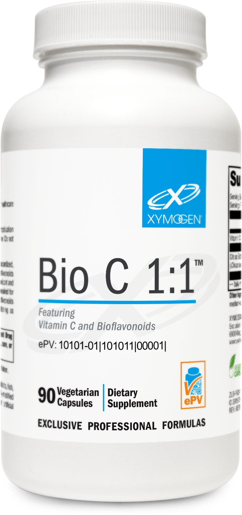 

Витамин С с биофлавоноидами XYMOGEN Bio C 1:1 капсулы 90 шт., Bio C 1:1