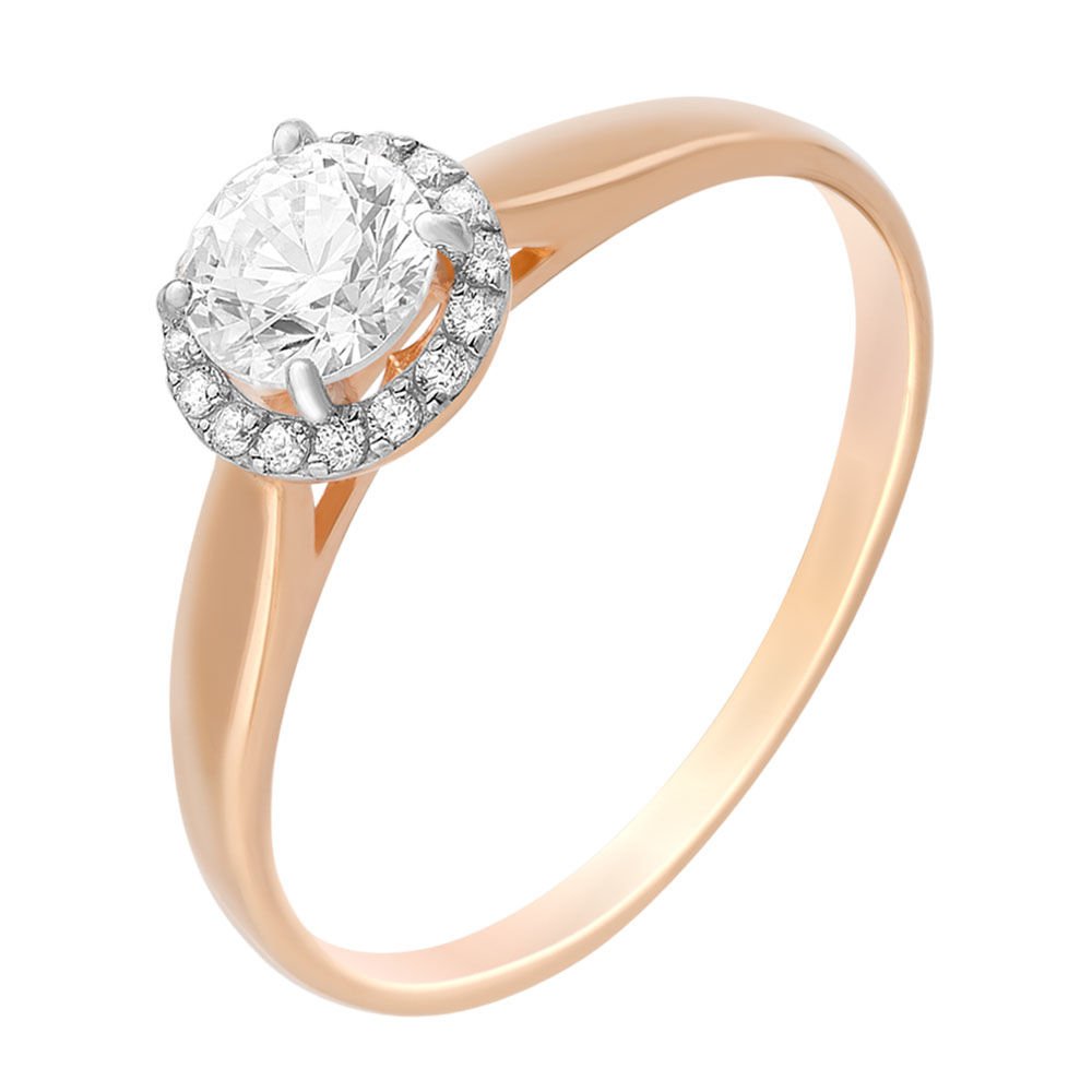

Кольцо из золота р. , 585Gold 301010117, фианит, 301010117