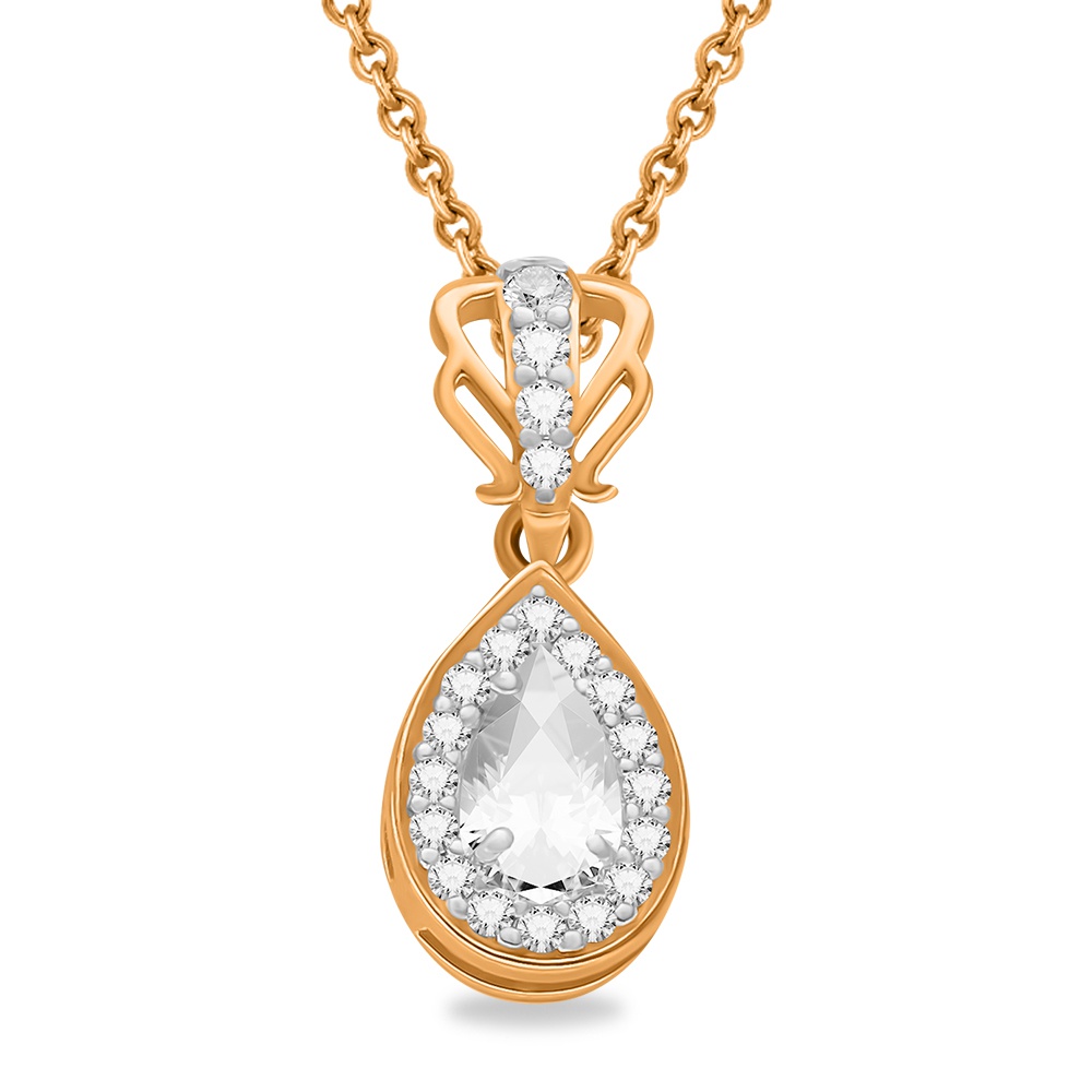 

Кулон из красного золота с фианитом 585Gold 303002762, 303002762