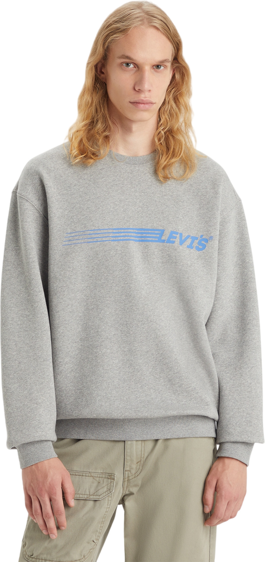 Свитшот мужской Levi's RELAXD GRAPHIC CREW GREYS серый M