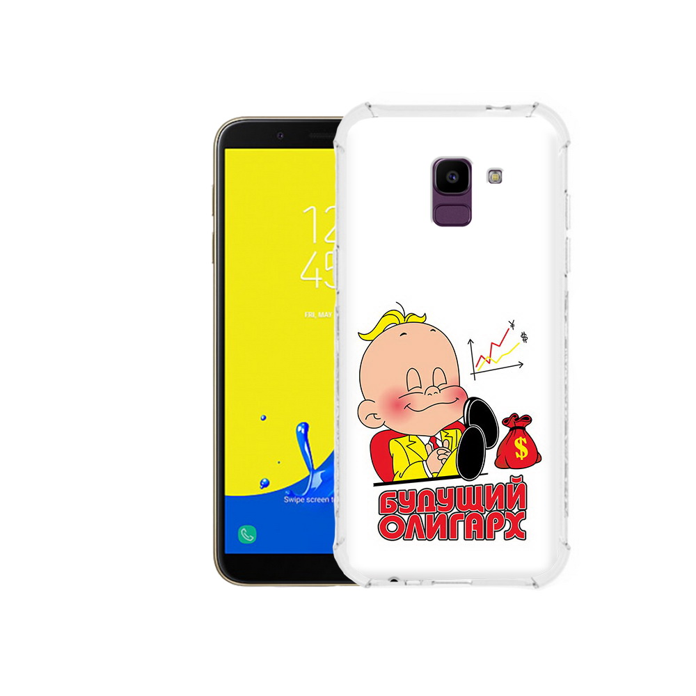 

Чехол MyPads Tocco для Samsung Galaxy J6 (2018) Будущий олигарх, Прозрачный, Tocco