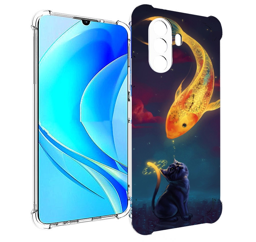 

Чехол MyPads золотая-рыбка-часовая для Huawei Nova Y70 / Nova Y70 Plus (MGA-LX9N), Прозрачный, Tocco