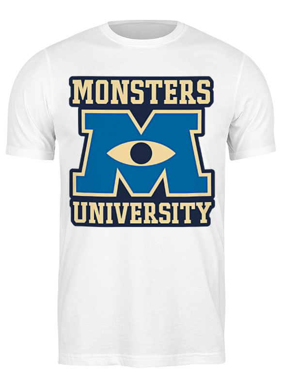 

Футболка мужская Printio Monsters university белая S, Белый, Monsters university