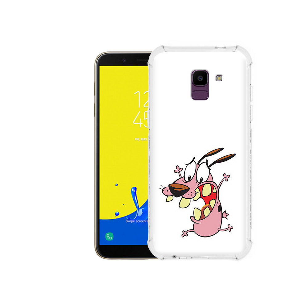 

Чехол MyPads Tocco для Samsung Galaxy J6 (2018) зубастый бобик, Прозрачный, Tocco