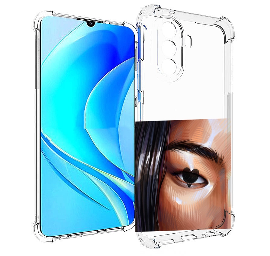 

Чехол MyPads зрачок-сердце женский для Huawei Nova Y70 / Nova Y70 Plus (MGA-LX9N), Прозрачный, Tocco