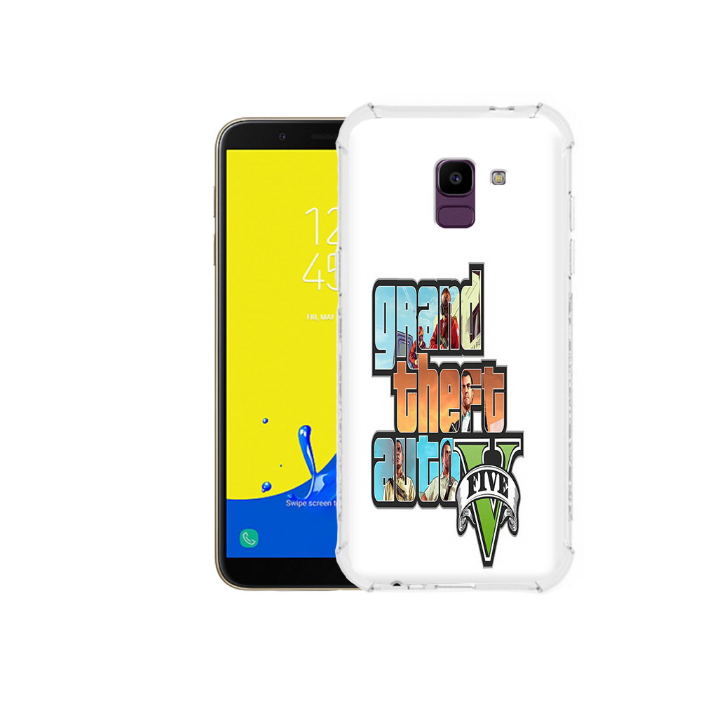 

Чехол MyPads Tocco для Samsung Galaxy J6 (2018) игра гта, Прозрачный, Tocco