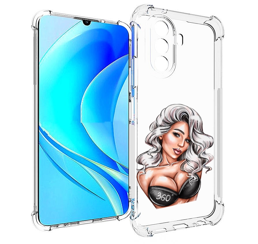 

Чехол MyPads ивлеева-рисунок женский для Huawei Nova Y70 / Nova Y70 Plus (MGA-LX9N), Прозрачный, Tocco
