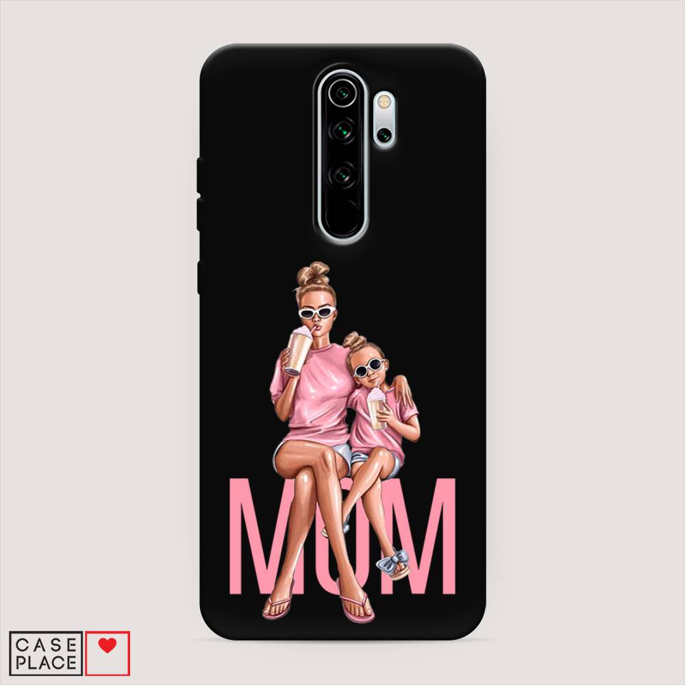 фото Матовый силиконовый чехол "lovely mom" на xiaomi redmi note 8 pro awog