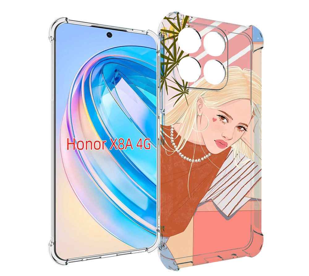 

Чехол MyPads летняя-девочка женский для Honor X8a, Tocco