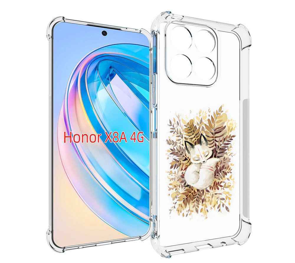 

Чехол MyPads лисенок в траве для Honor X8a, Tocco