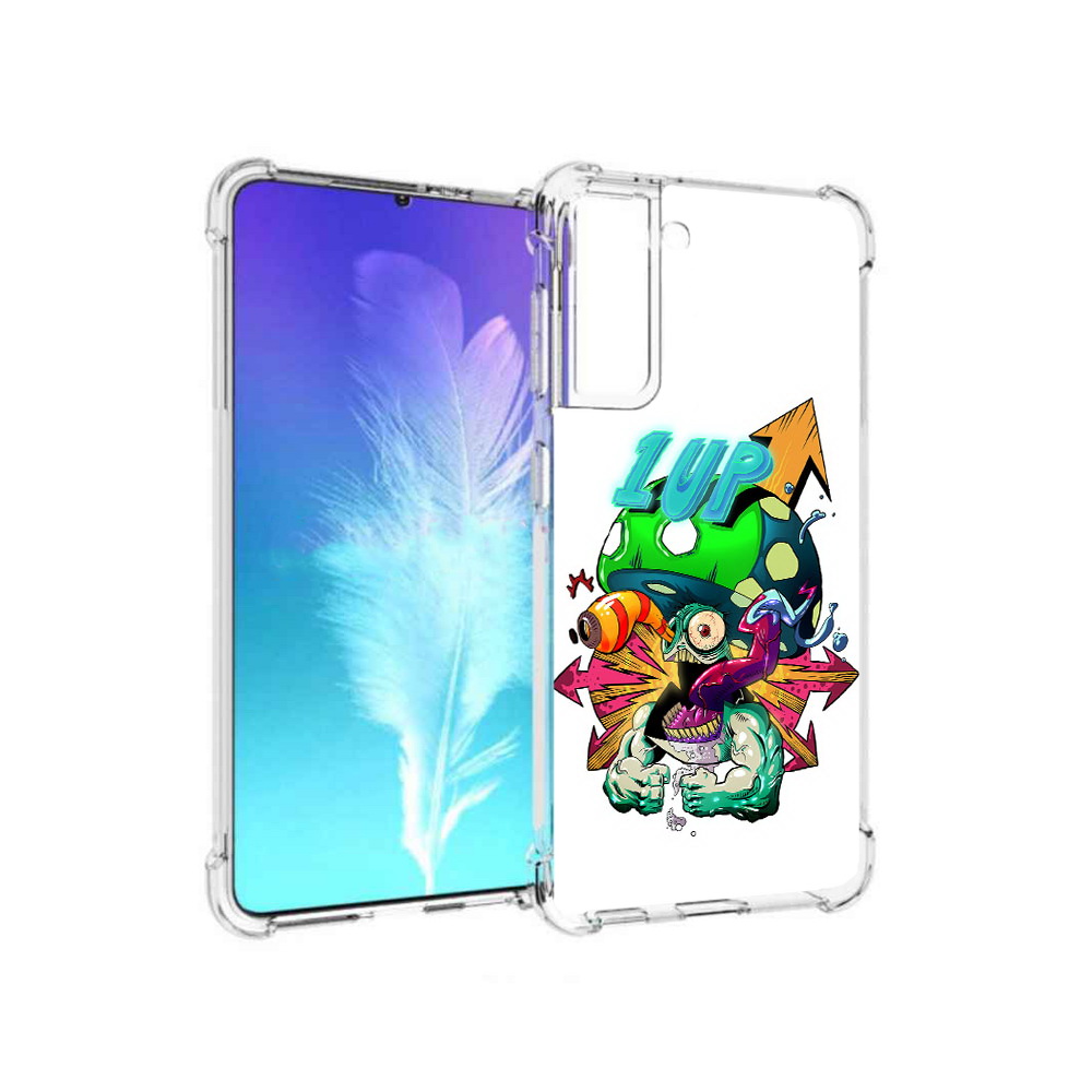 

Чехол MyPads Tocco для Samsung Galaxy S21 сильный гриб абстракция (PT157088.510.599), Прозрачный, Tocco