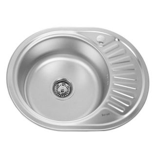 фото Мойка врезная sinklight n 5745 l 0.8/180 1e матовая левая