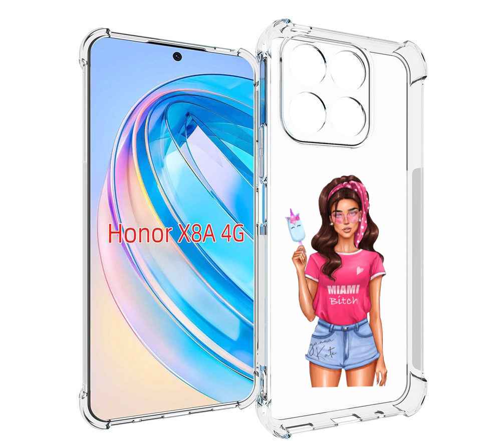 

Чехол MyPads майами-битч женский для Honor X8a, Tocco