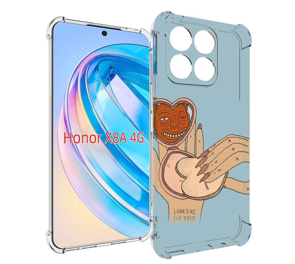 

Чехол MyPads макияж картинка женский для Honor X8a, Tocco