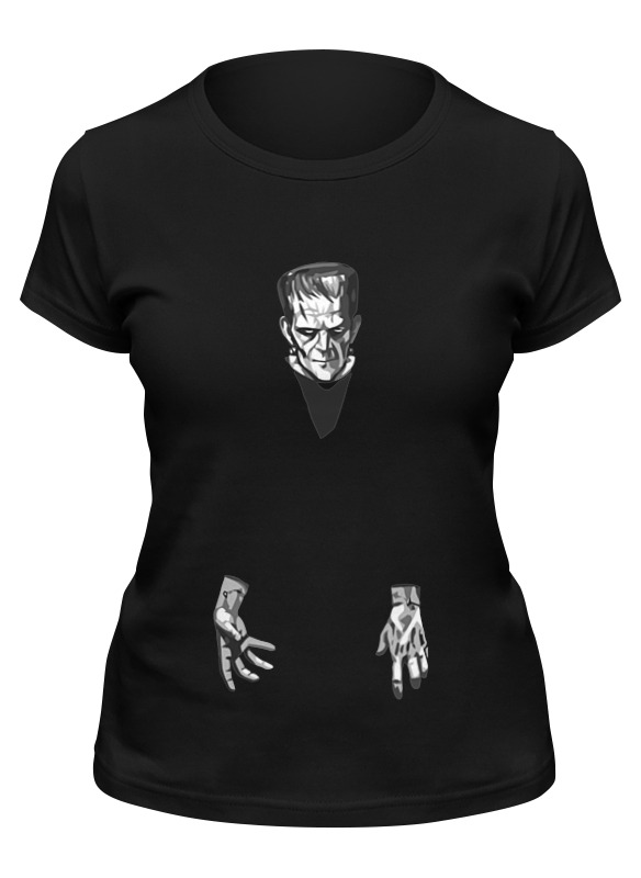 

Футболка женская Printio Франкенштейн (frankenstein) черная XL, Черный, Франкенштейн (frankenstein)