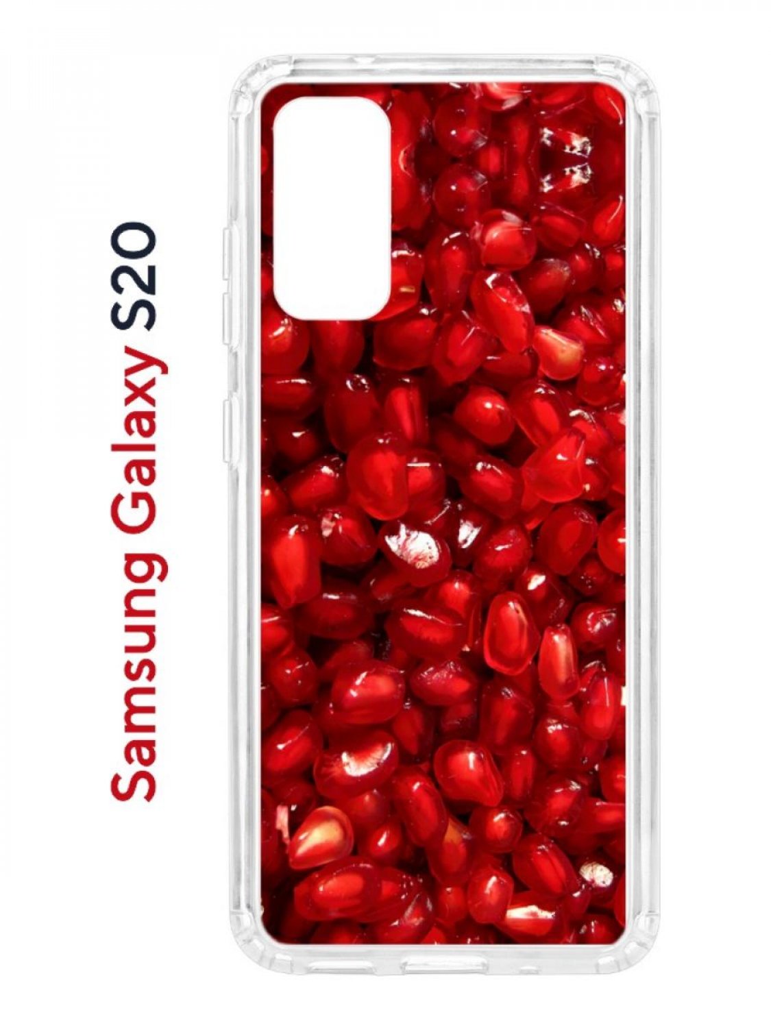 

Чехол на Samsung S20 с принтом Kruche Print Гранат,противоударный бампер,с защитой камеры, Прозрачный;красный;бордовый;черный, Самсунг Галакси с20