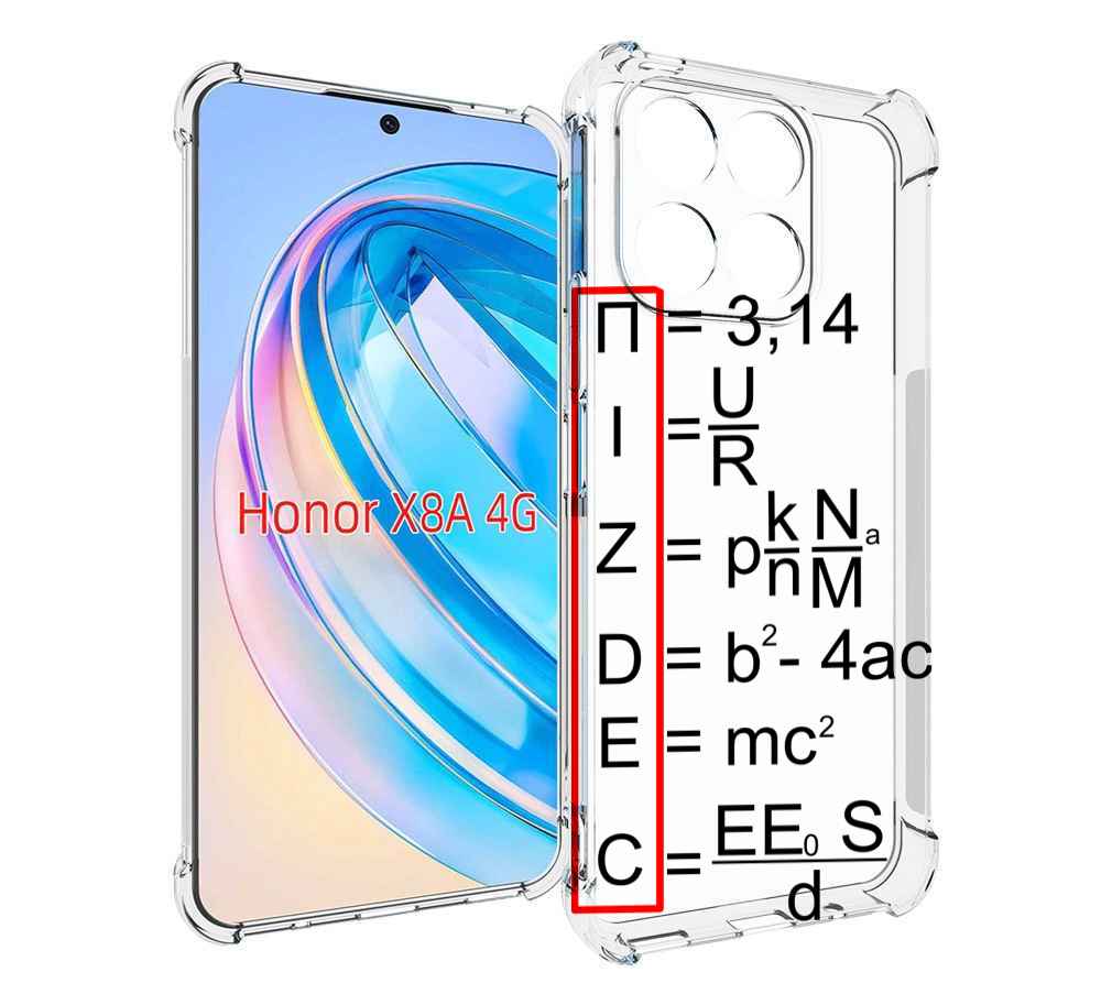 

Чехол MyPads математические-формулы для Honor X8a, Tocco