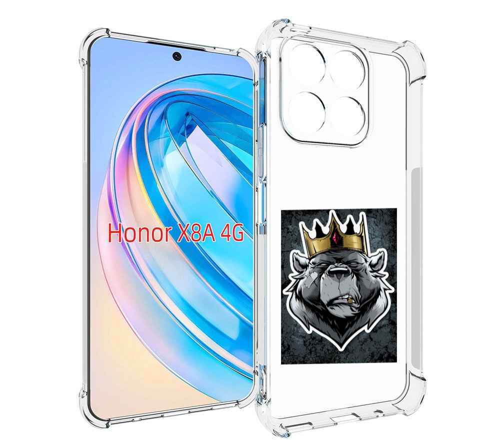 

Чехол MyPads медведь с короной для Honor X8a, Tocco