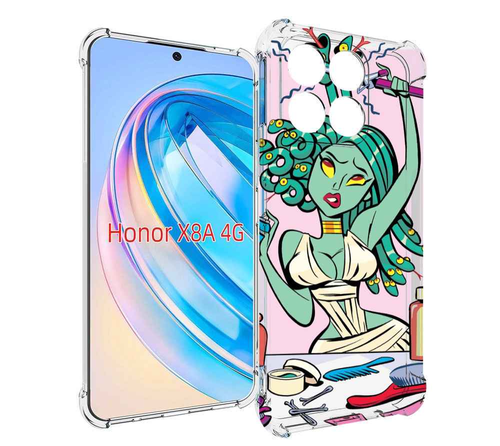 

Чехол MyPads медуза расчесывается женский для Honor X8a, Tocco