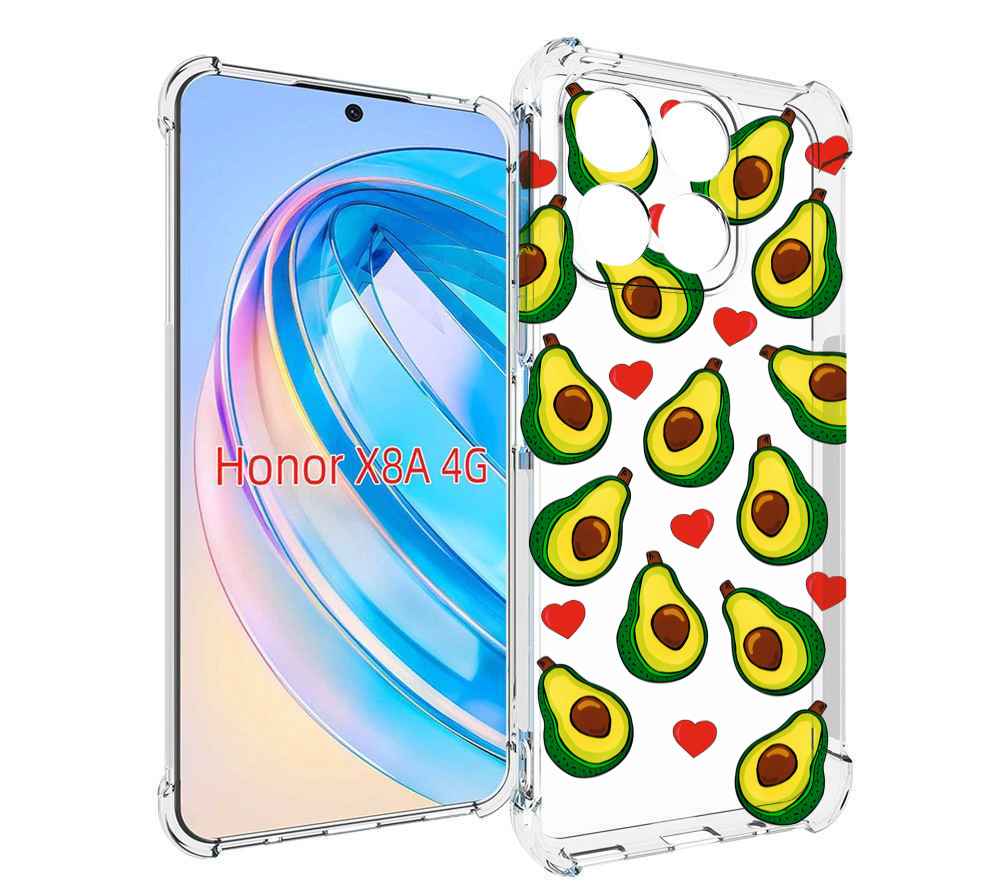 

Чехол MyPads миленькие-авокадо для Honor X8a, Tocco