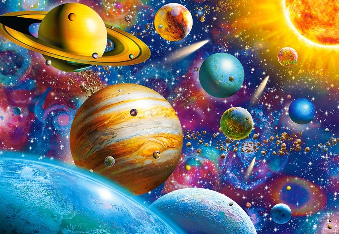 

Castorland 1000 деталей, Солнечная система