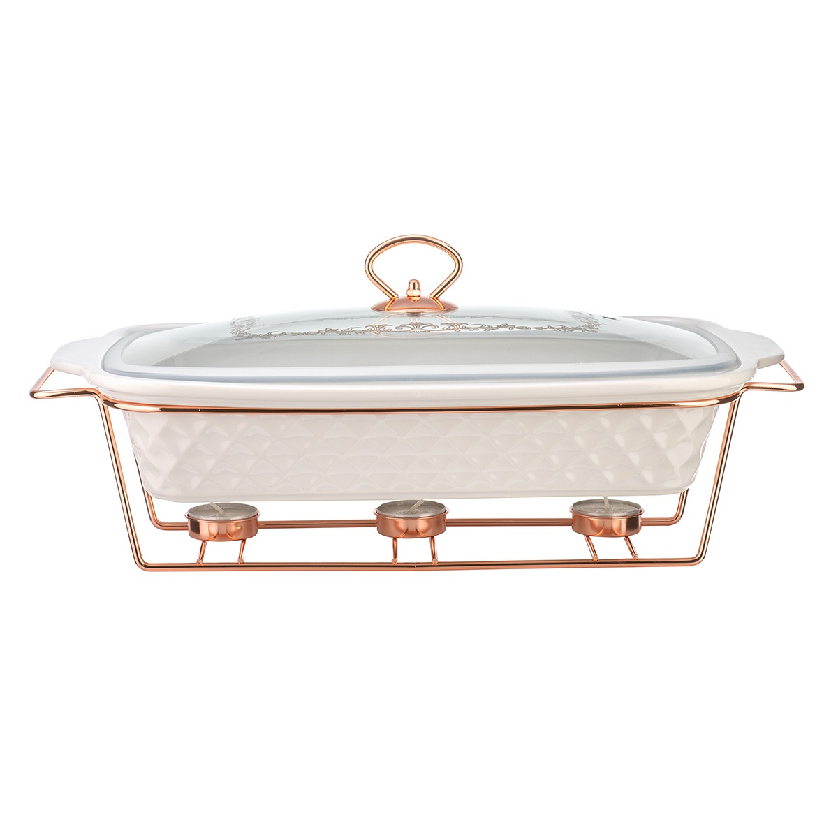 

Мармит Lara LR12-04 ROSE GOLD, Белый, 2.9л 40,9см, 3 свечи (LR12-04 ROSE GOLD)