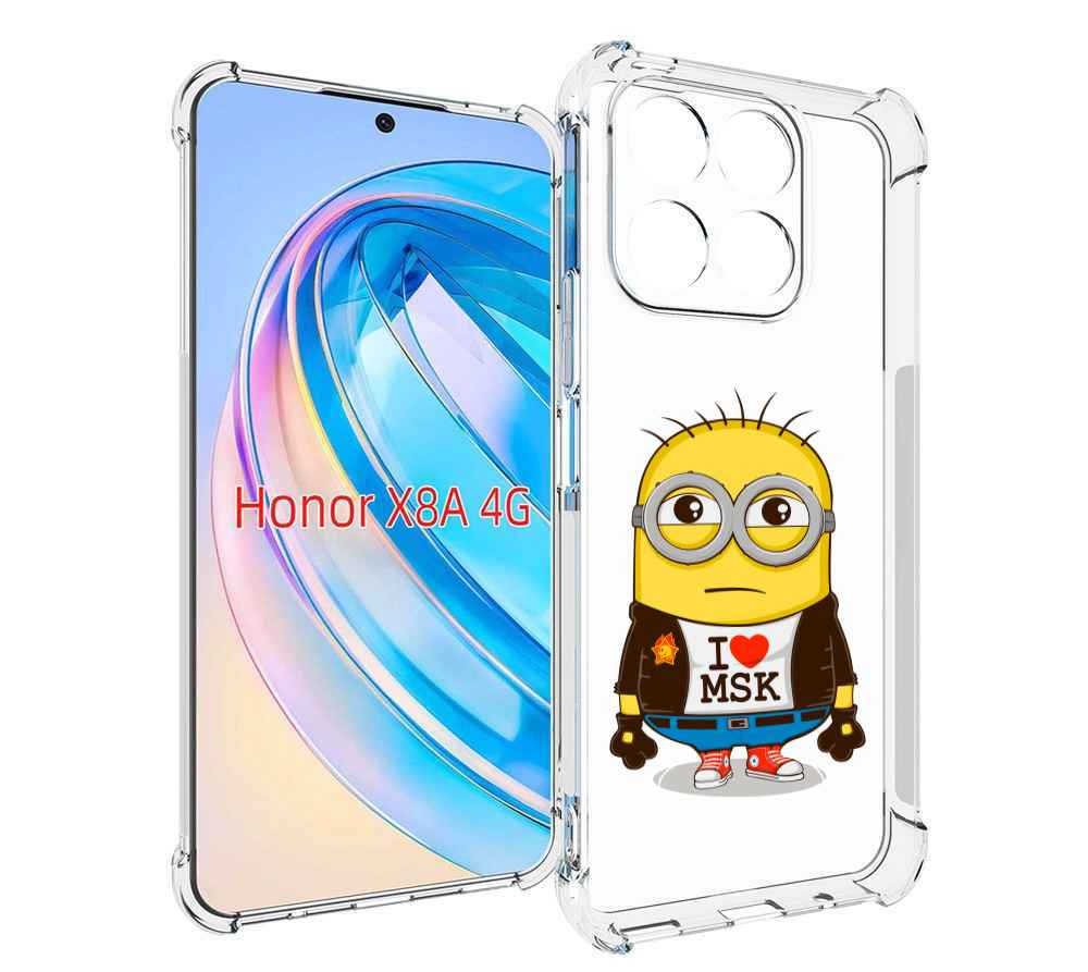 

Чехол MyPads миньон-я-люблю-Мск для Honor X8a, Tocco