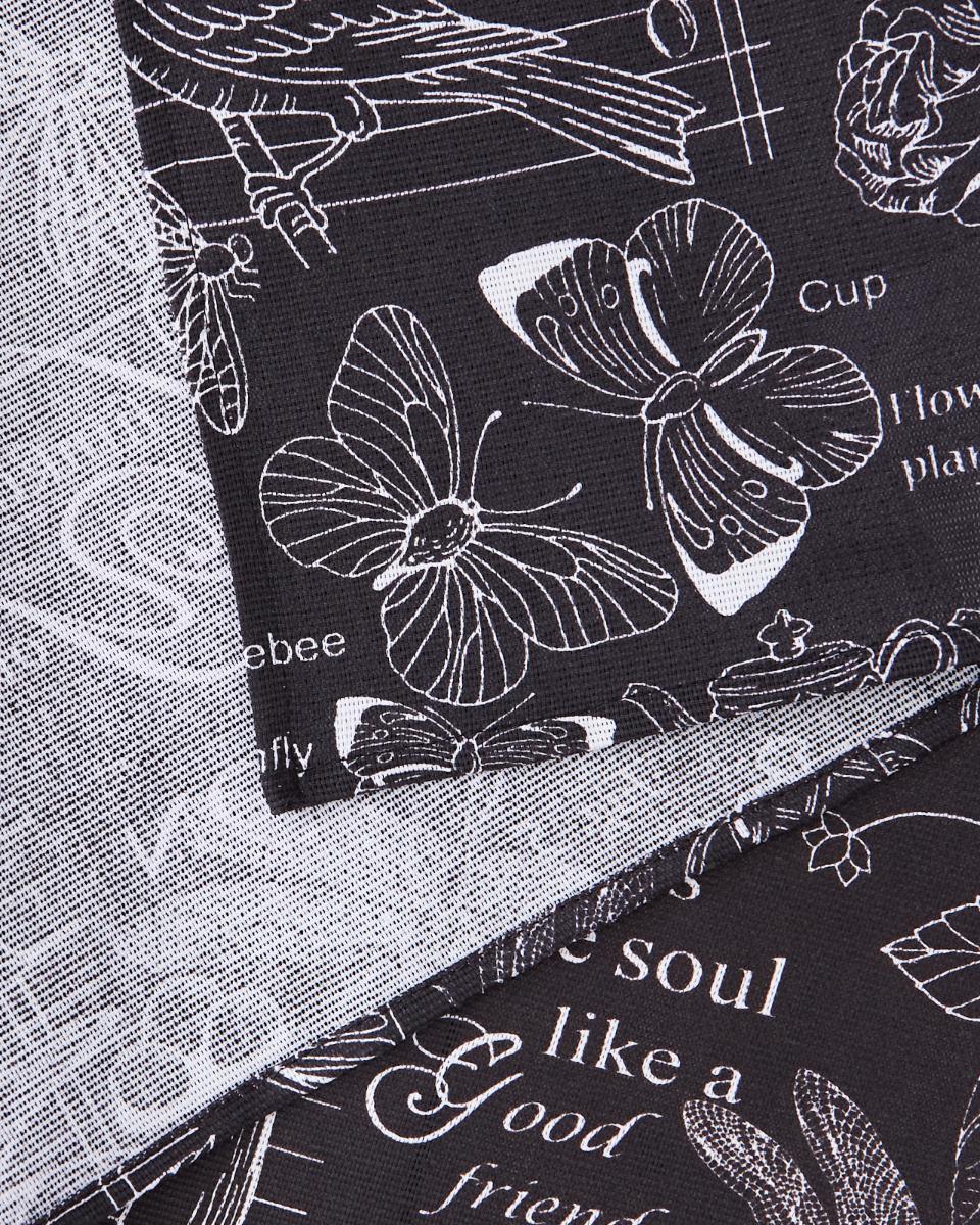 фото Декоративные наволочки (2 шт) из рогожки "всё себе", черный версаль, размер: 50 х 50