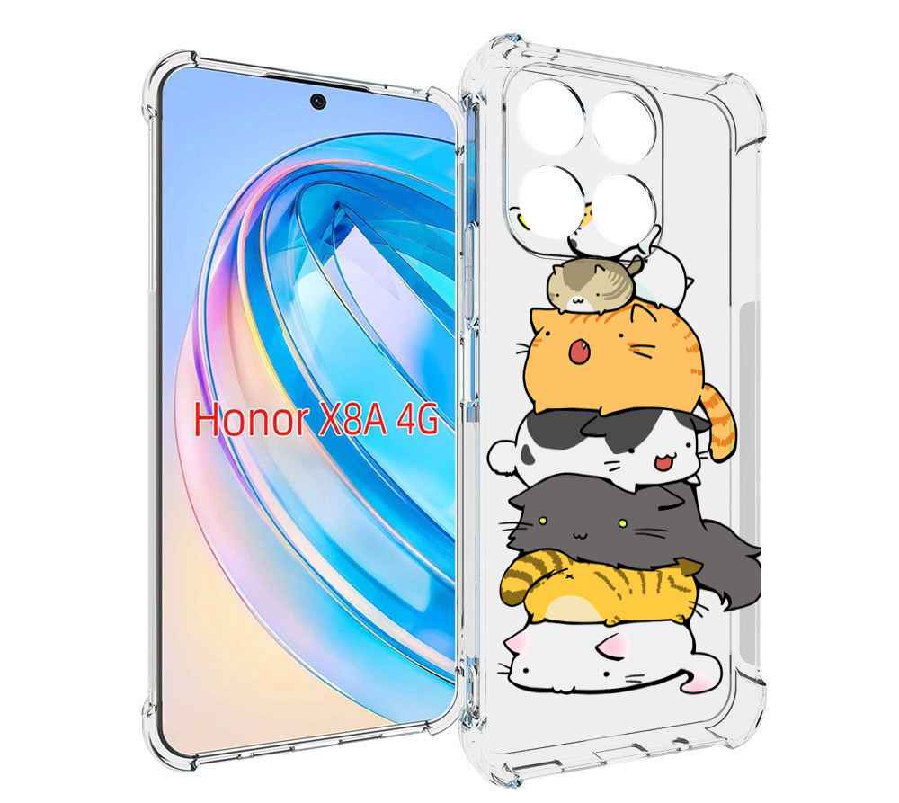 

Чехол MyPads много-маленьких-котиков для Honor X8a, Tocco