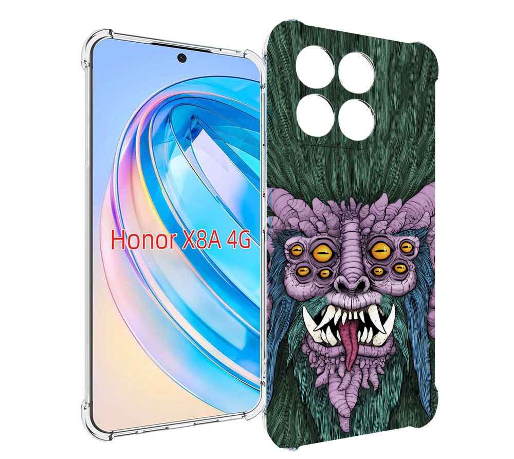 

Чехол MyPads многоглазый черт для Honor X8a, Tocco
