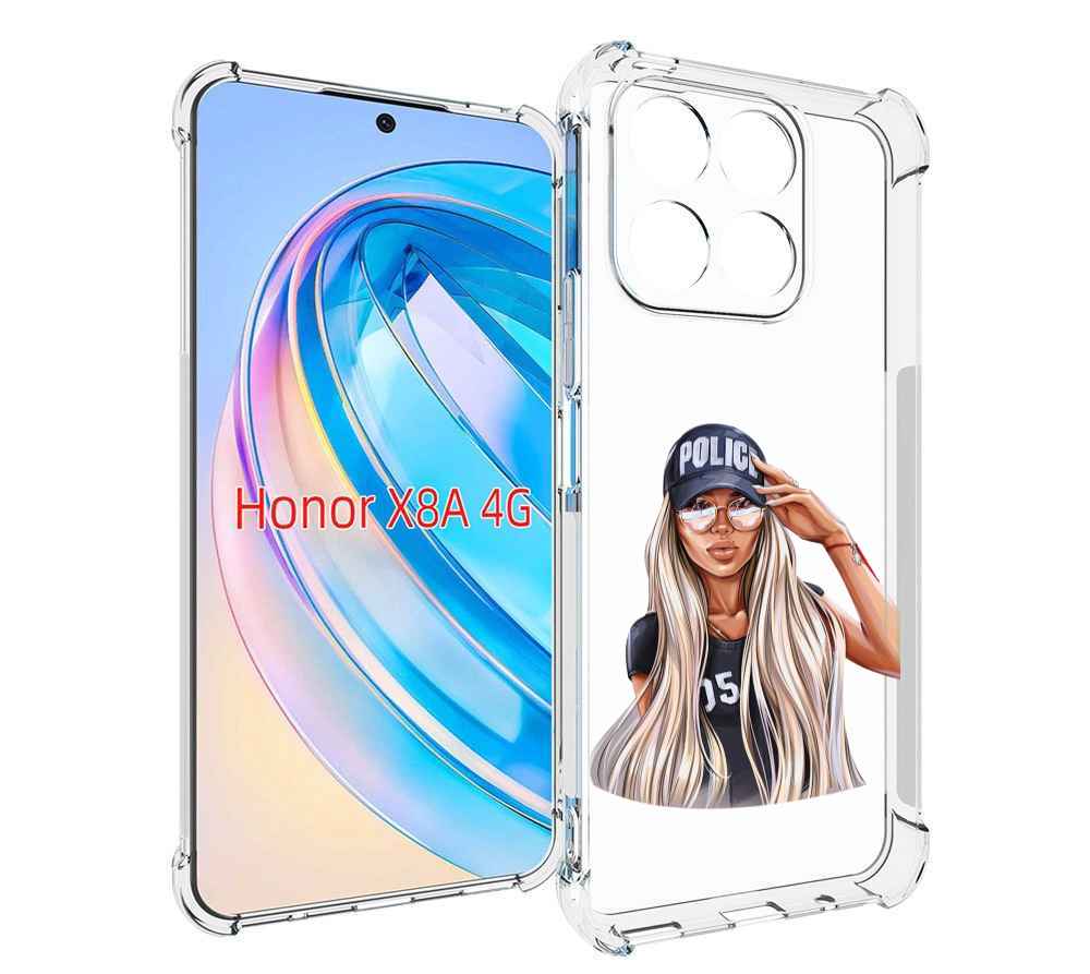 

Чехол MyPads модная-девушка-арт женский для Honor X8a, Tocco