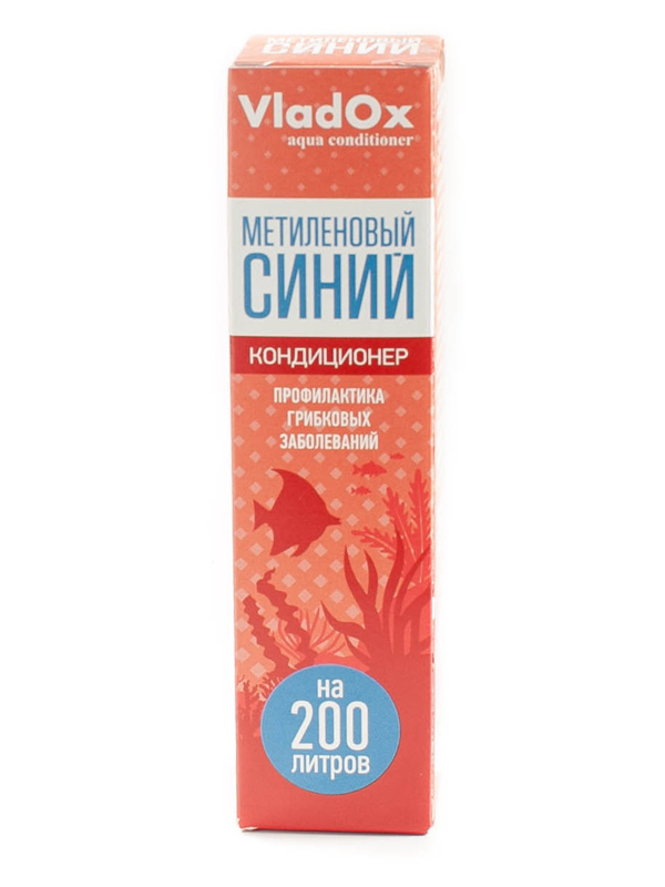 фото Кондиционер vladox метиленовый синий 81439 для аквариумной воды синий 50мл на 200л